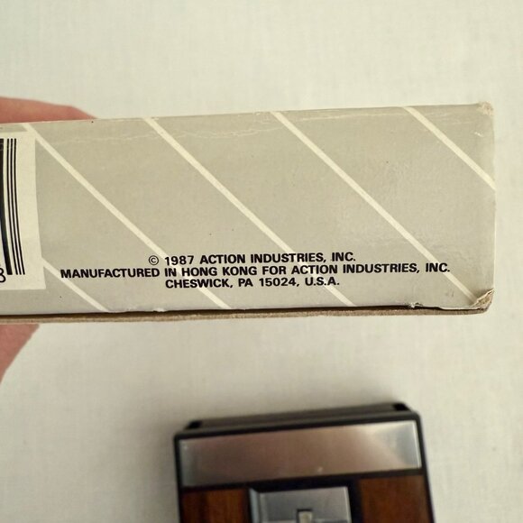 1987 Telephone Index Flip Address Book Eagle Woodgrain Vintage Theater Film Prop - Picture 15 of 16